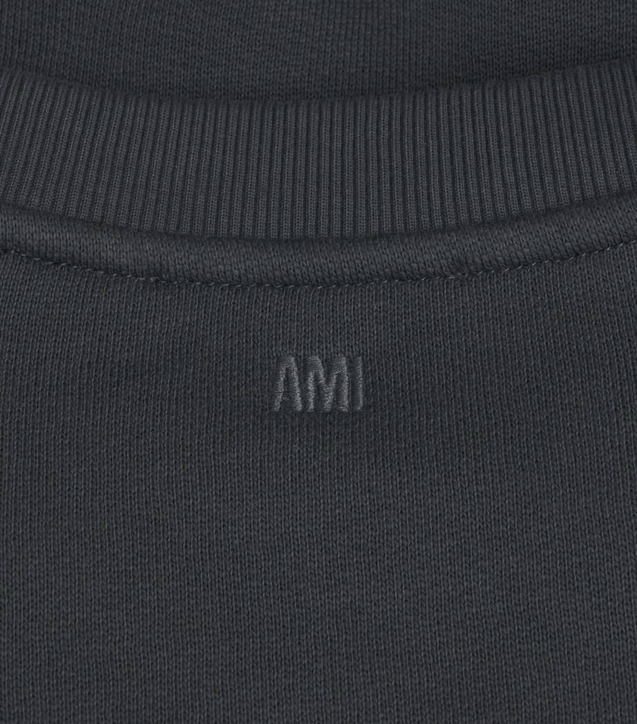 Cotton Ami de Coeur Sweatshirt 020 - ANTHRACITE Image 5