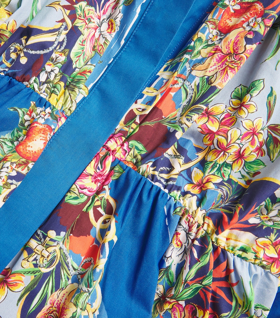 Cotton Floral Midi Dress MULTICOLOR FLORAL Image 5