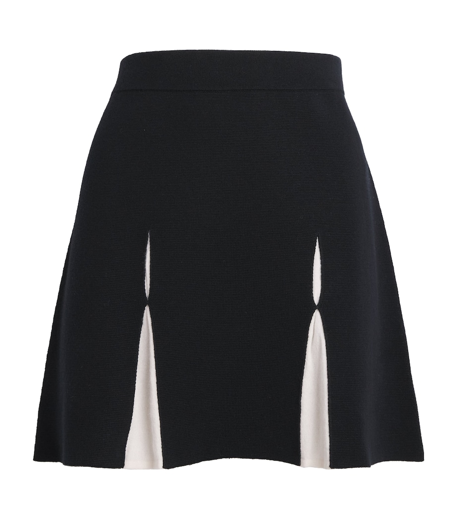 Claudie Pierlot Womens Wool-Cotton Knit Mini Skirt Dual Color Image 1