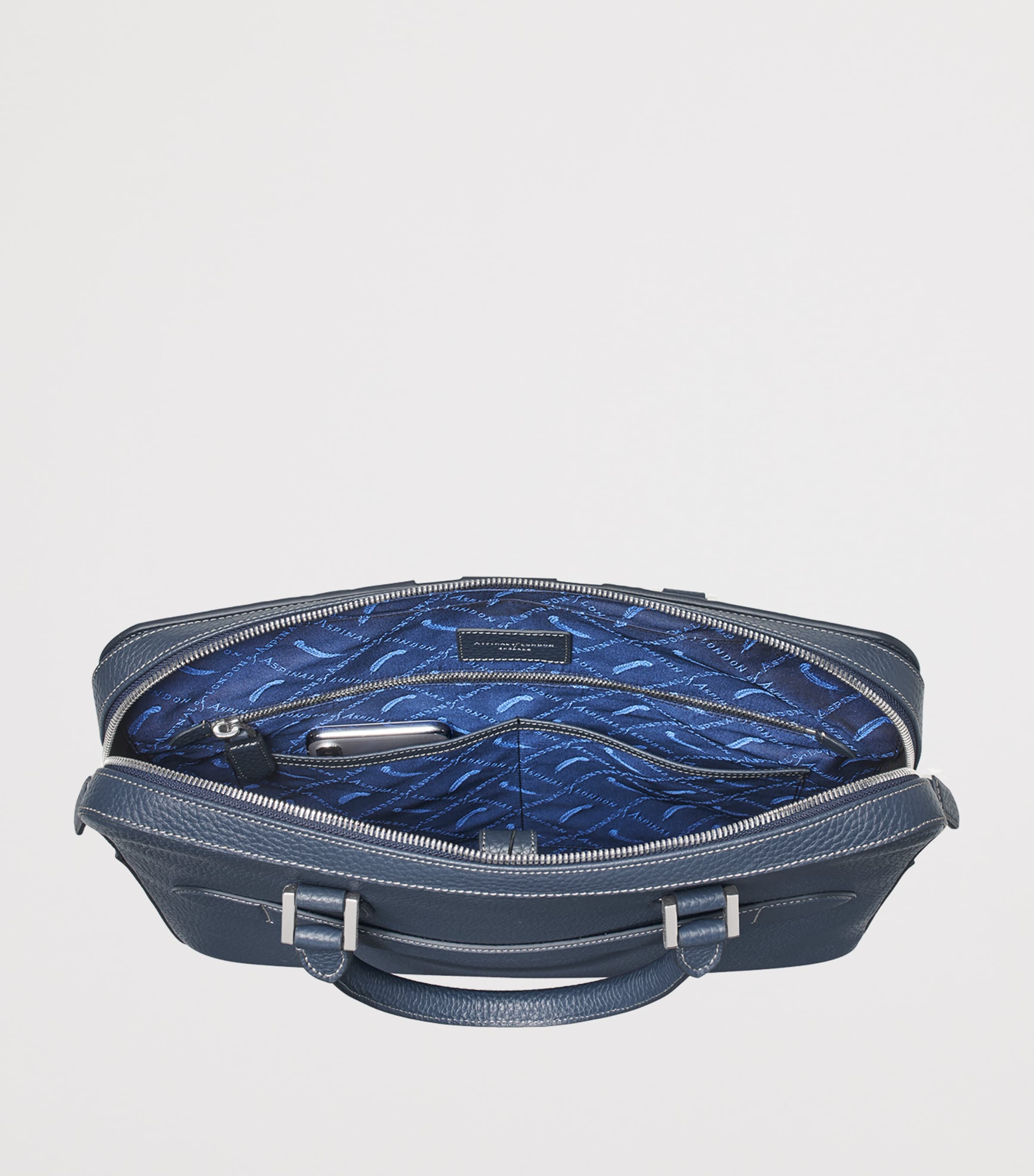 Aspinal Of London Leather Union Jack Briefcase Brit Image 6