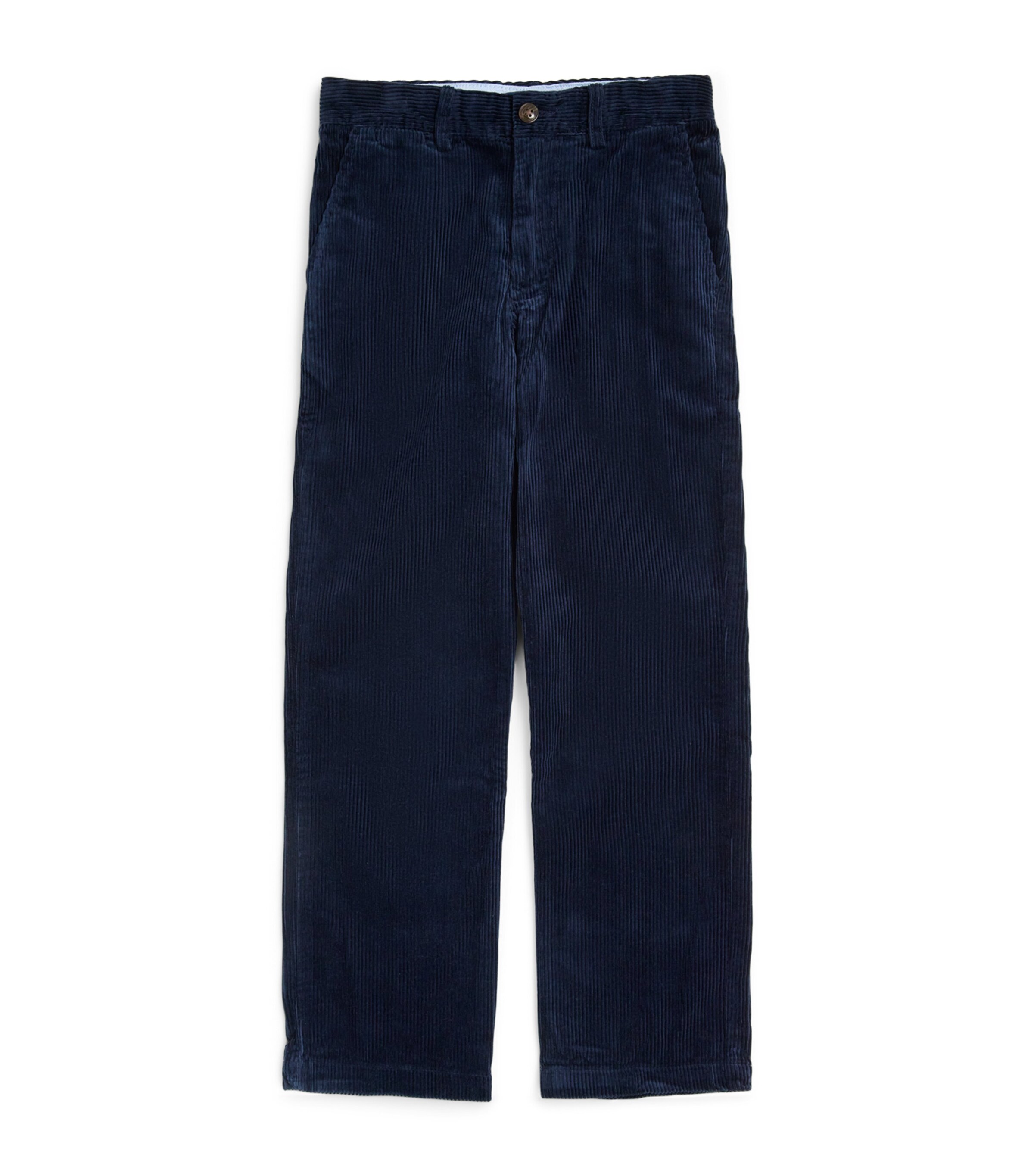 Cotton Corduroy Bedford Straight Trousers (8-16 Years) BLUE Image 1