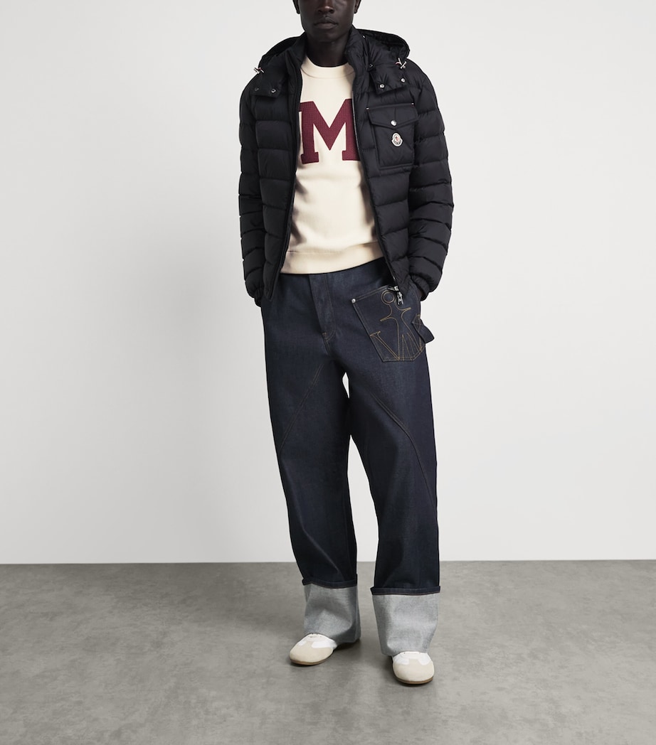 Moncler Mens Cotton-Blend Logo Sweatshirt Image 2
