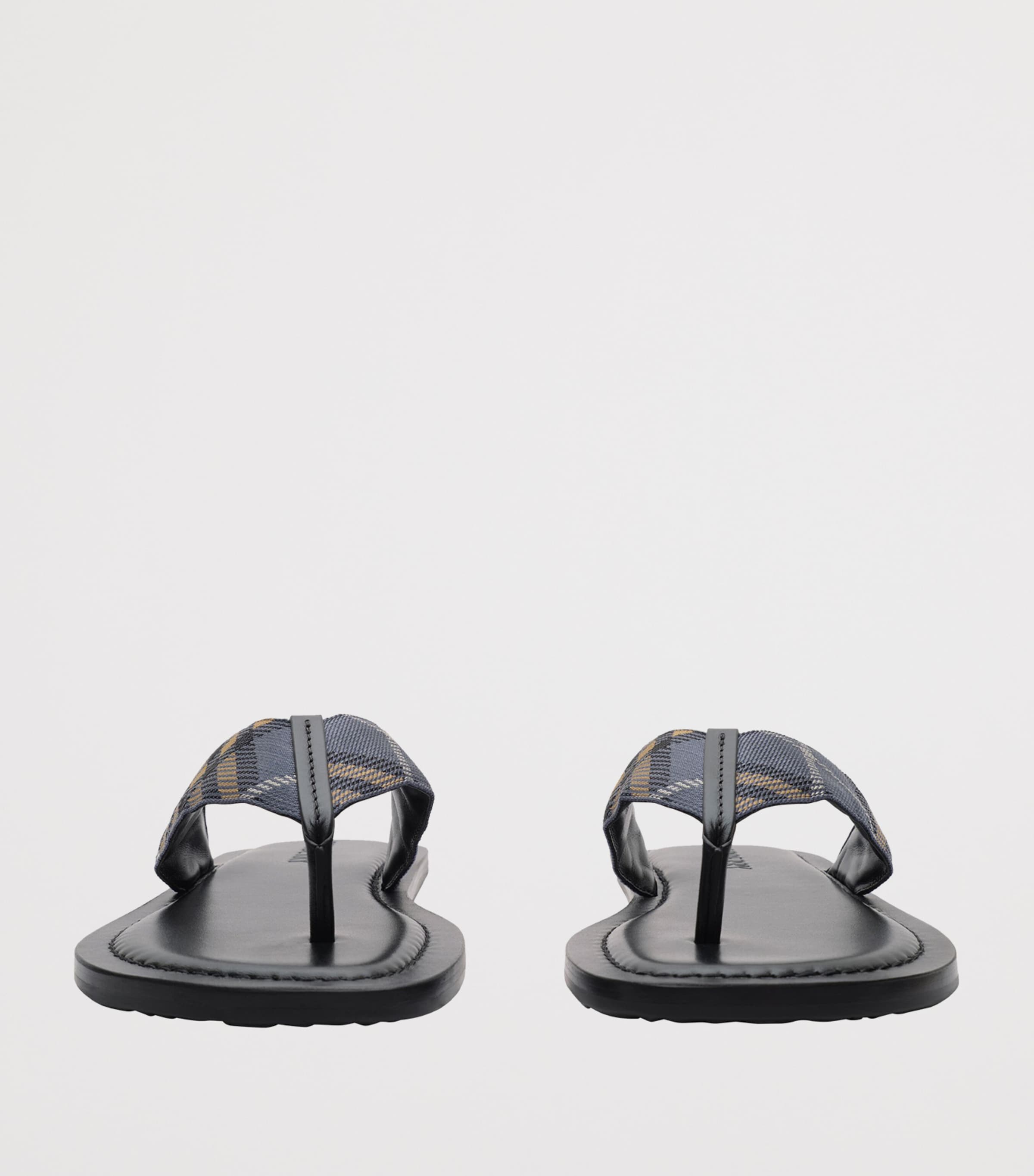 Burberry Check Pavilion Sandals Wave Blue Ip Check Image 4
