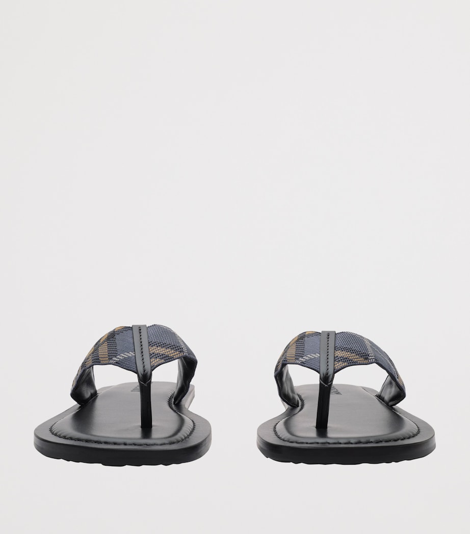 Burberry Check Pavilion Sandals Wave Blue Ip Check Image 4