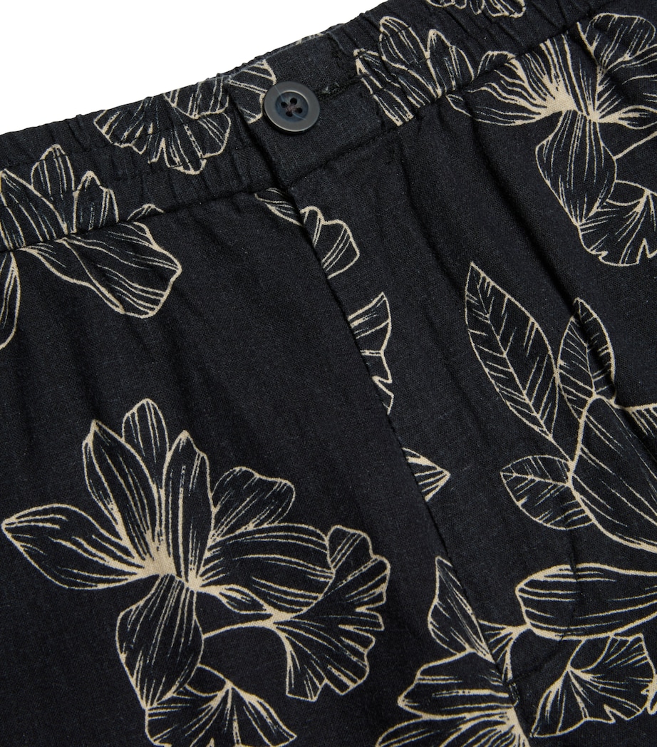 Linen-Blend Floral Cabana Shorts COSTL/LT SAND-286CLS Image 2