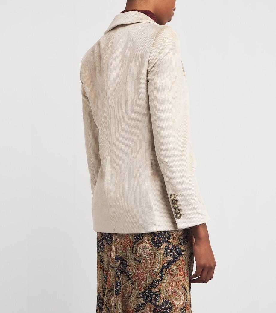 Corduroy Double-Breasted Sevyn Blazer HEATHERED SAND Image 4