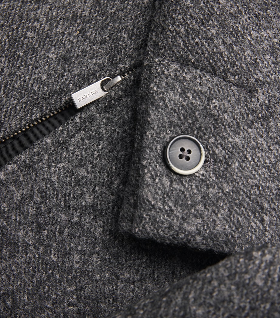 Virgin Wool-Blend Speckled Blouson Jacket UNICO Image 5