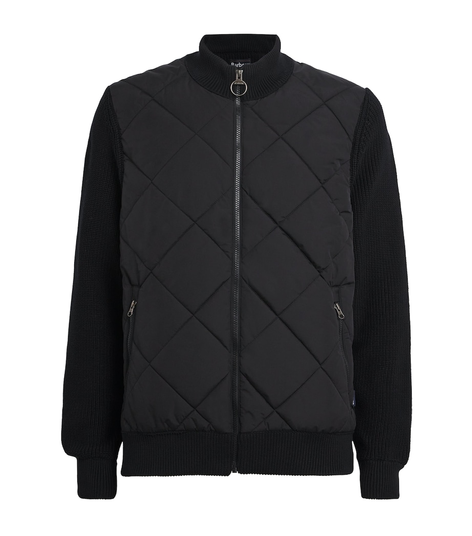 Knitted Quilted Newland Jacket BLACK Image 1
