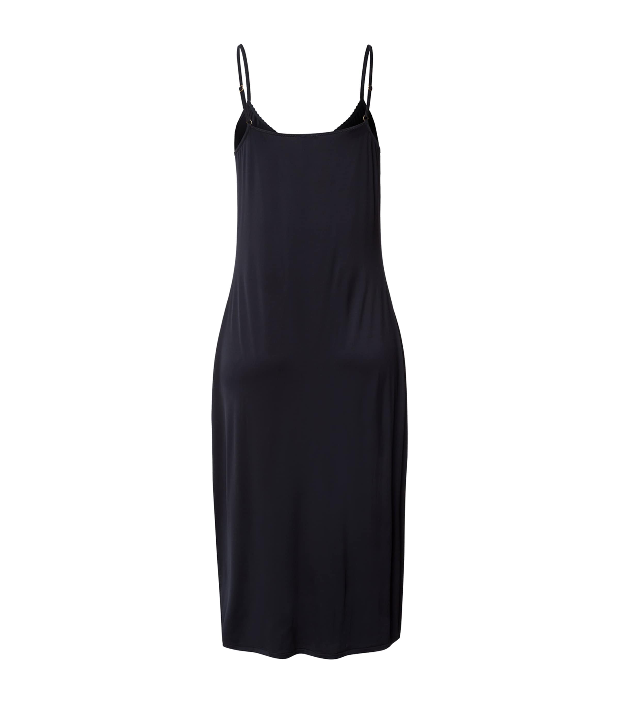 Stretch-Satin Deluxe Slip Dress BLACK Image 2