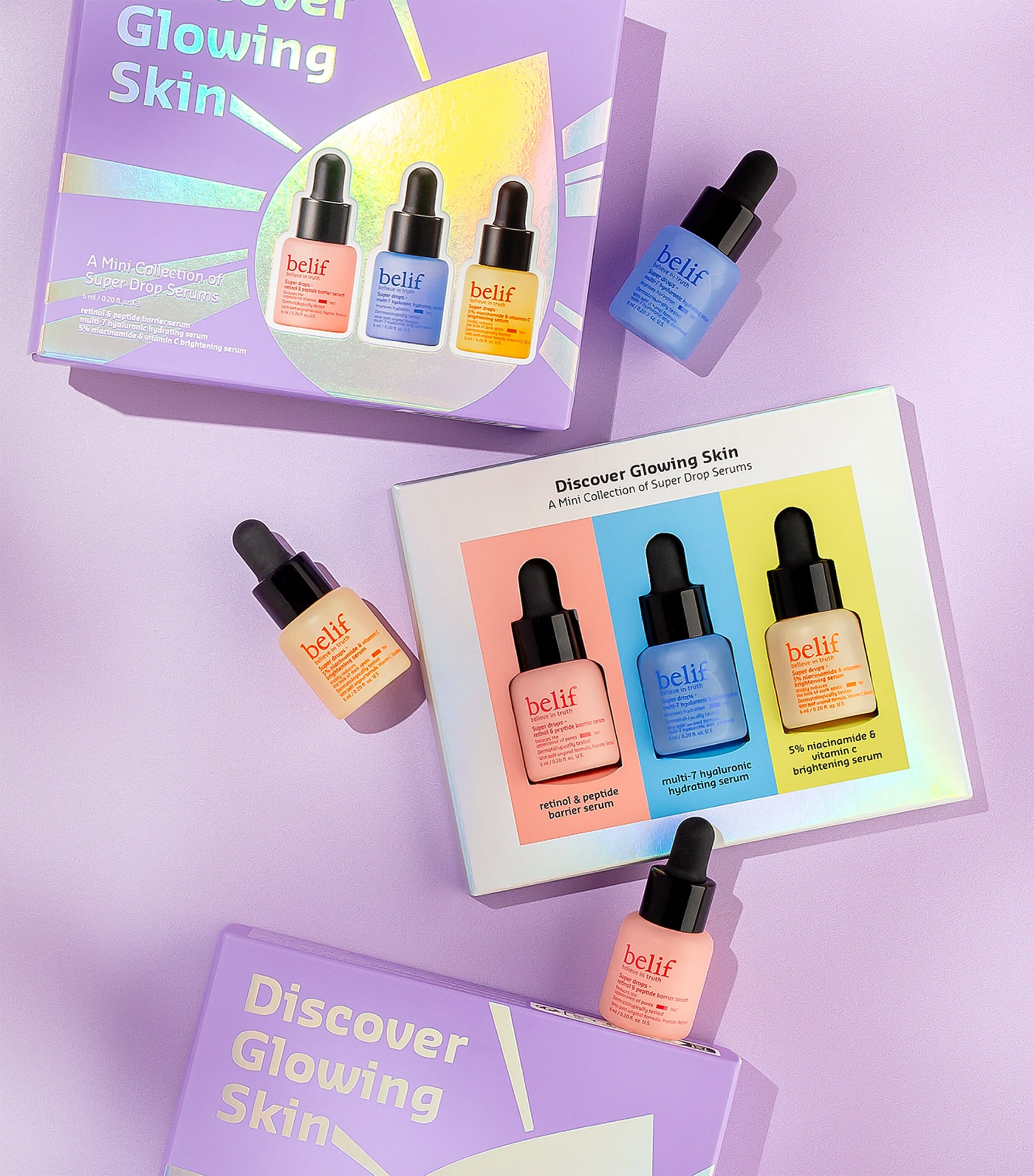 Discover Glowing Skin Super Drops Serum Mini Kit (3 x 6ml) NO COLOUR Image 4