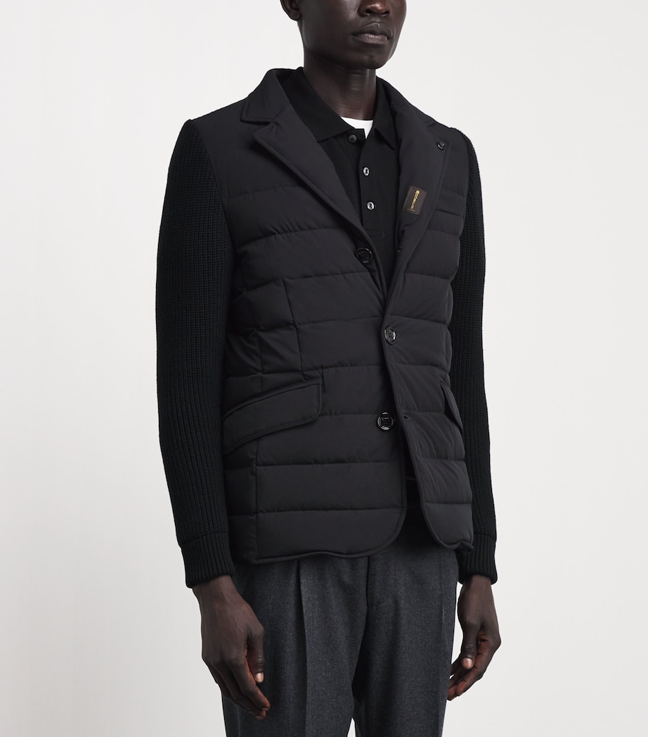 Moorer Mens Hybrid Rogers Jacket Nero Image 6