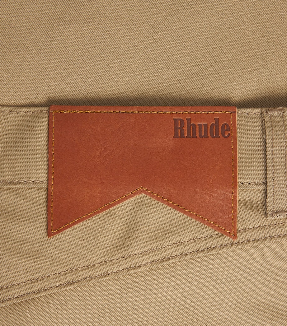 x Harrods Cotton Wide-Leg Shorts TAN 0087 Image 5