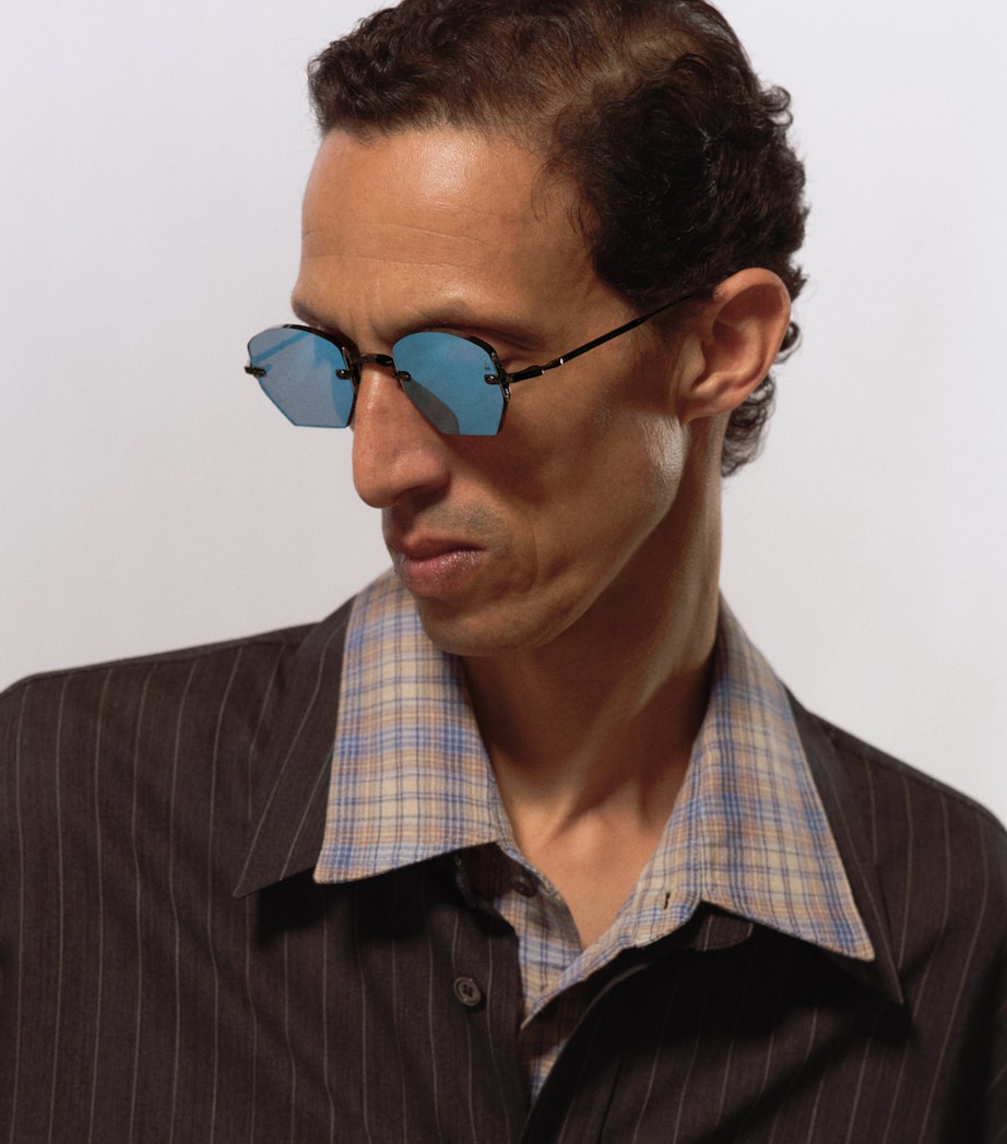 Jacques Marie Mage Titanium Oatman Sunglasses Lagoon Image 2