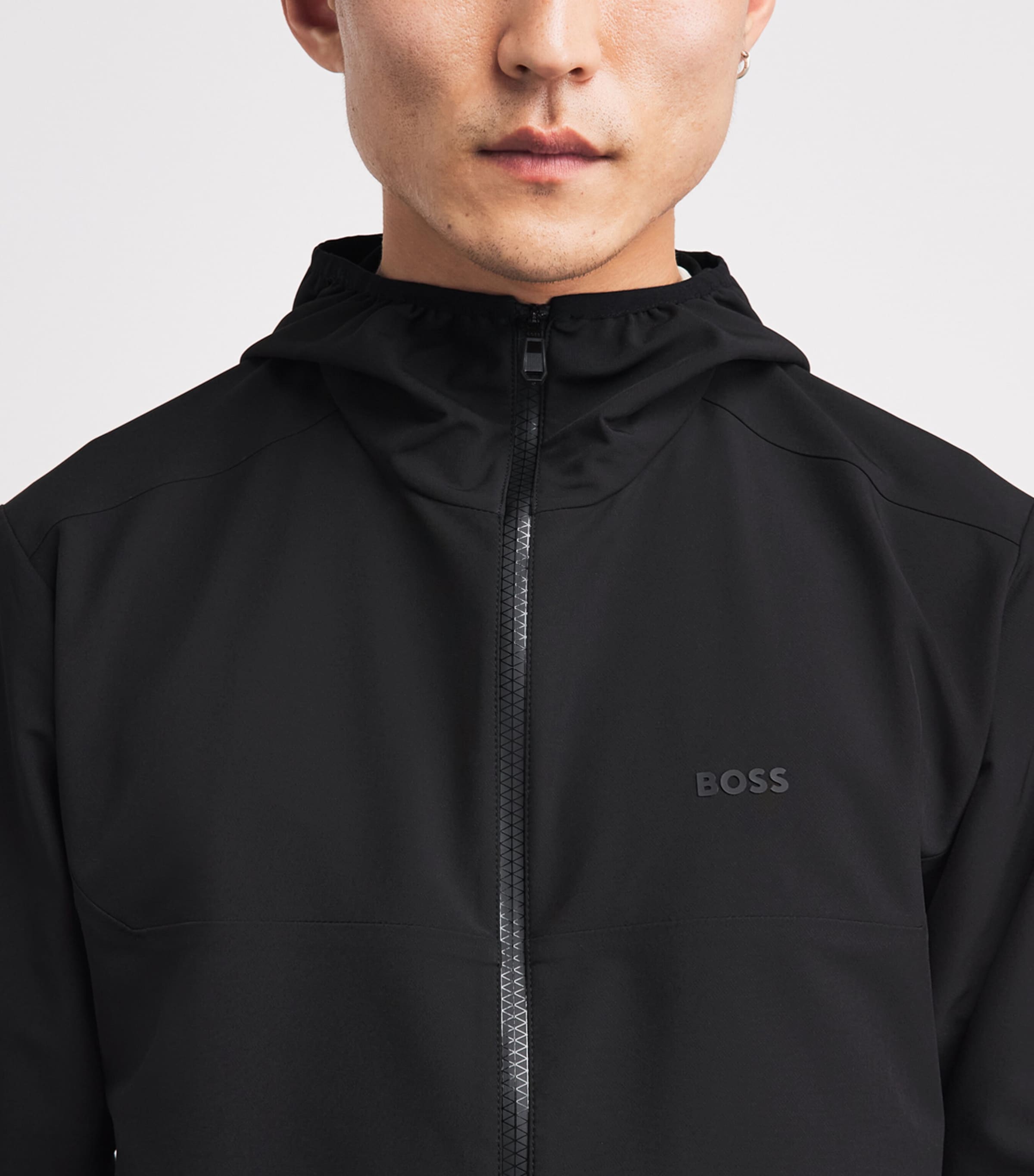 BOSS Mens Water-Resistant Commuter Pro Jacket Black Image 3