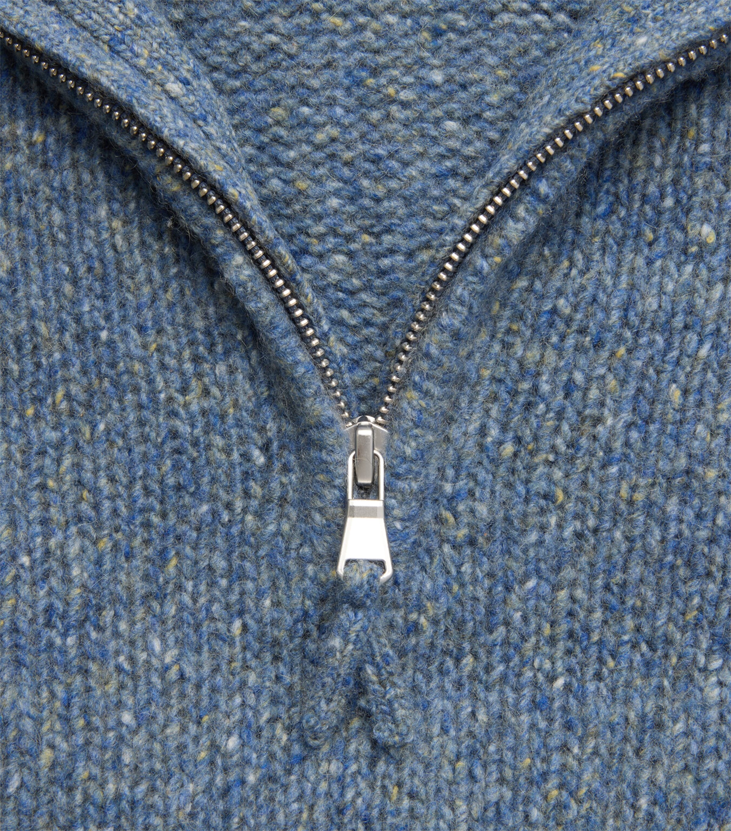 Allude Mens Cashmere Quarter-Zip Sweater Image 6