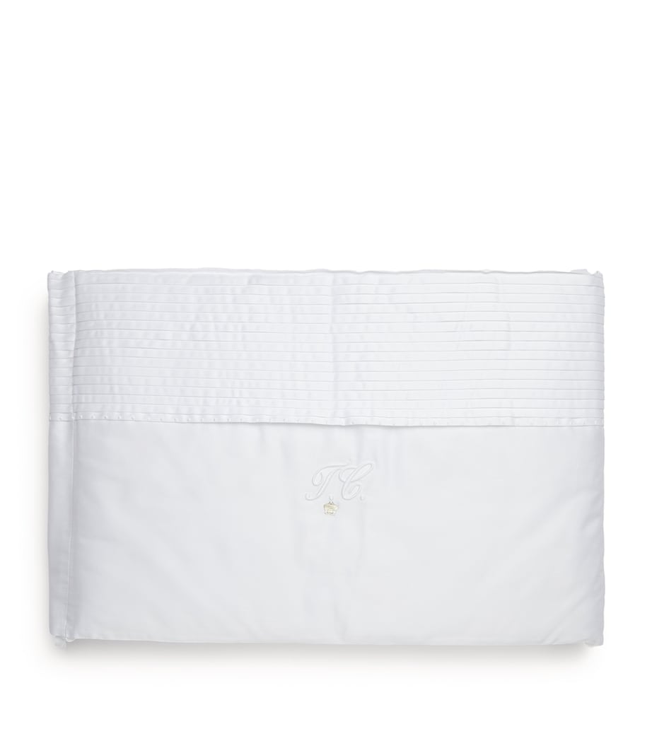 Cotton Adjustable Bed Bumper WHITE Image 1