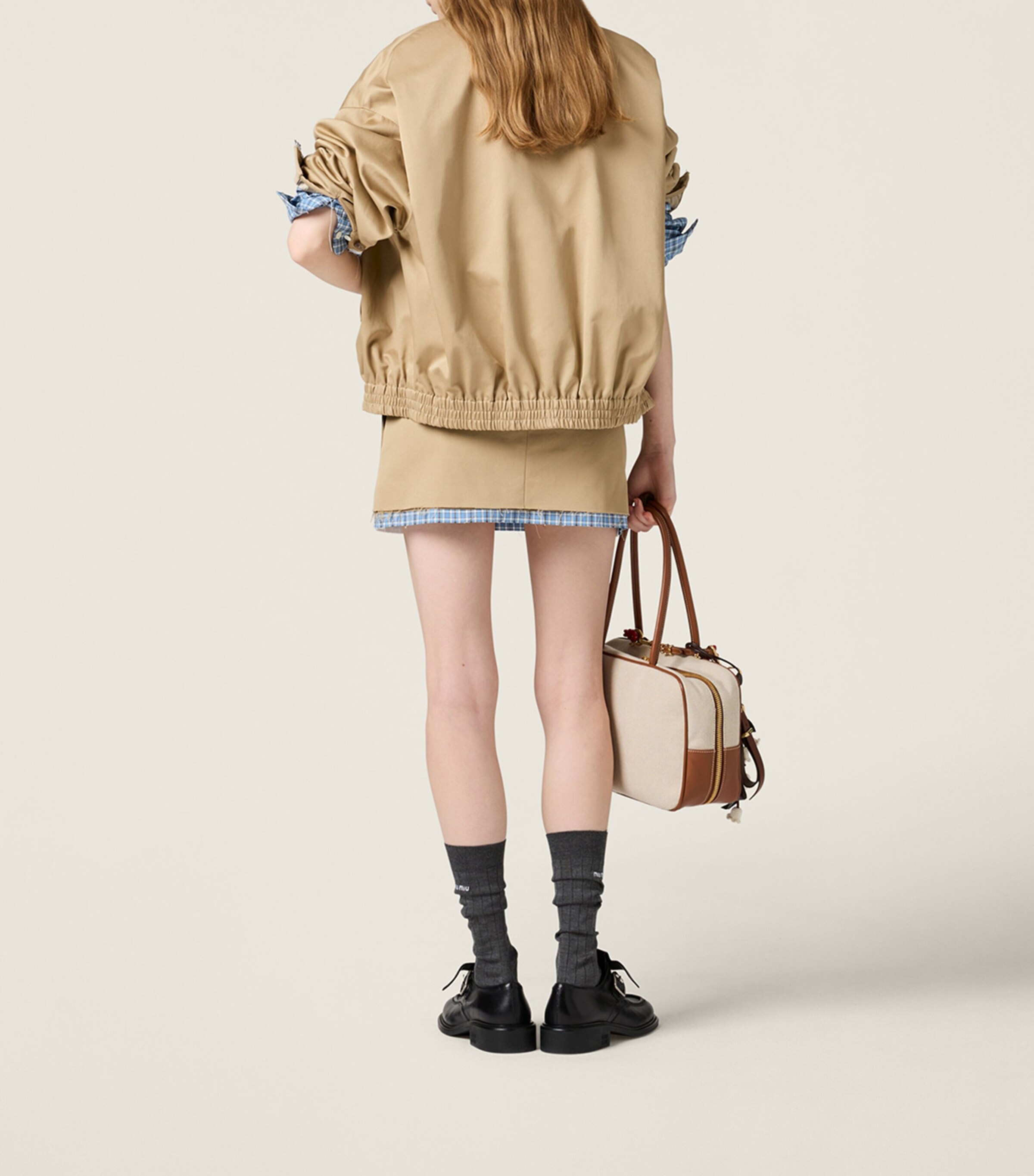 Cotton Chino Mini Skirt F0065 Image 3