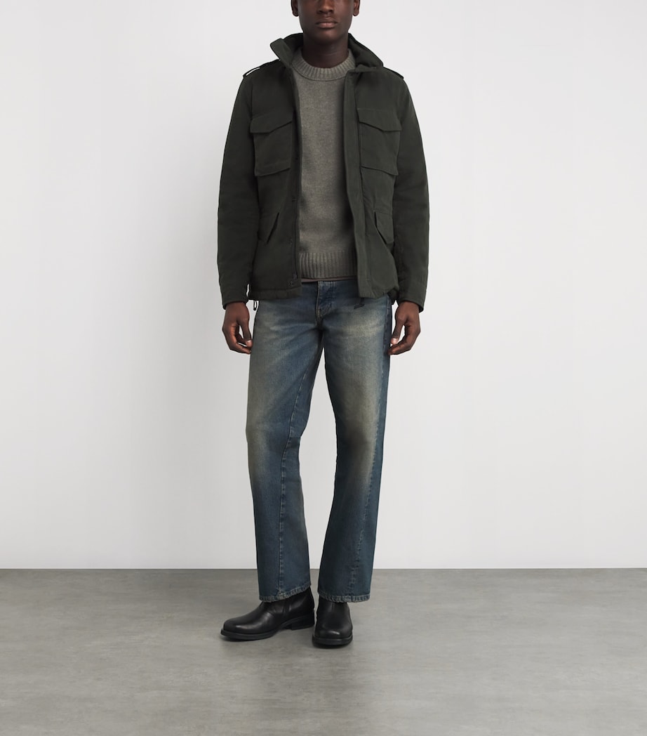 Canvas Water-Resistant Field Jacket 01017 - VERDONEGREEN Image 2