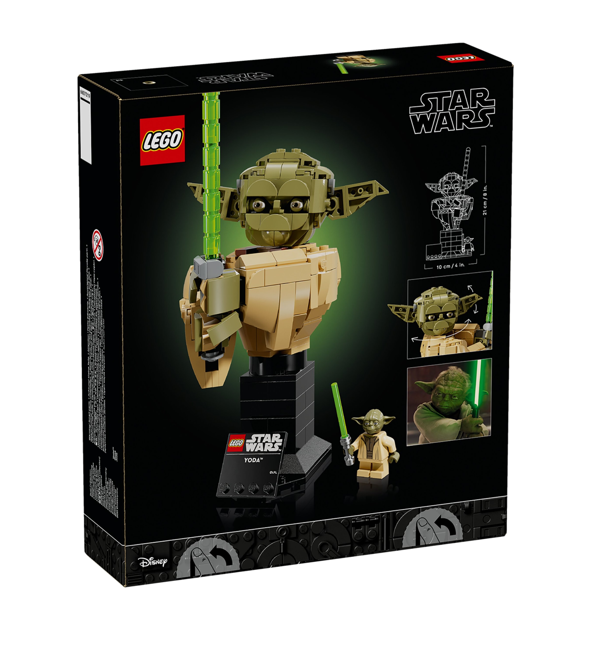 Lego LEGO Star Wars Yoda Bust Model Kit for Adults 75438 Image 2