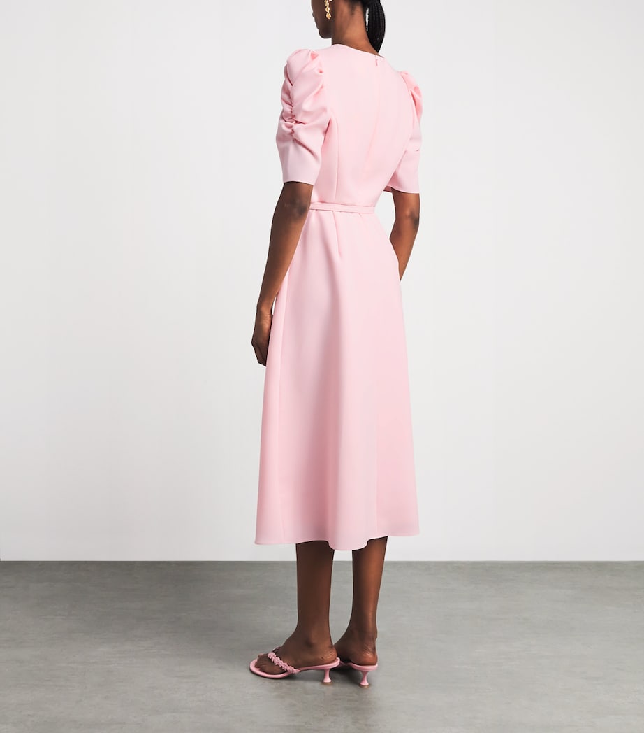 Carolina Herrera Womens Crepe Midi Dress Rosewater Image 4