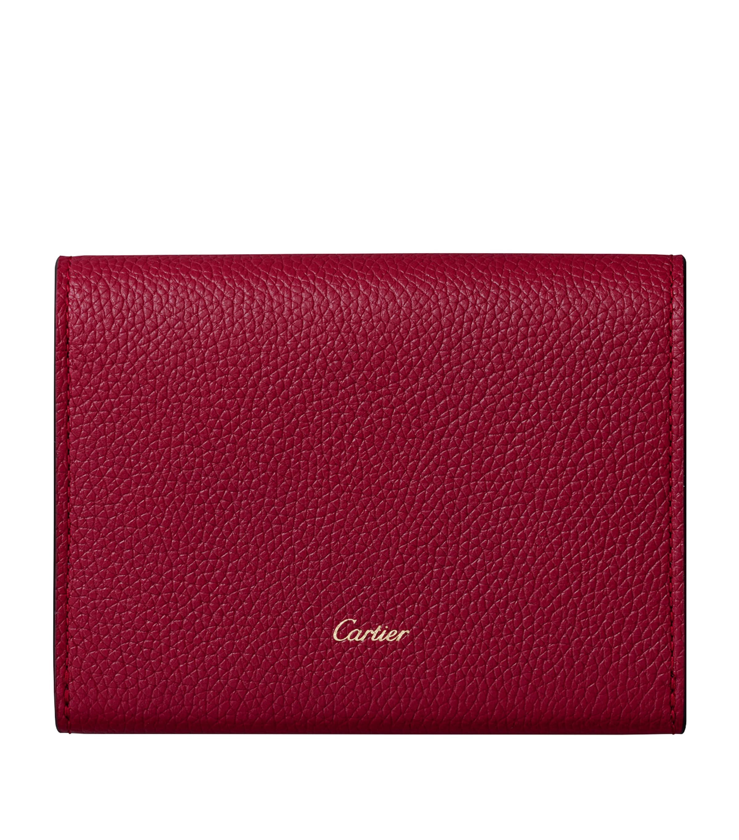 Mini Leather Panthère de Cartier Wallet BURGANDY Image 2