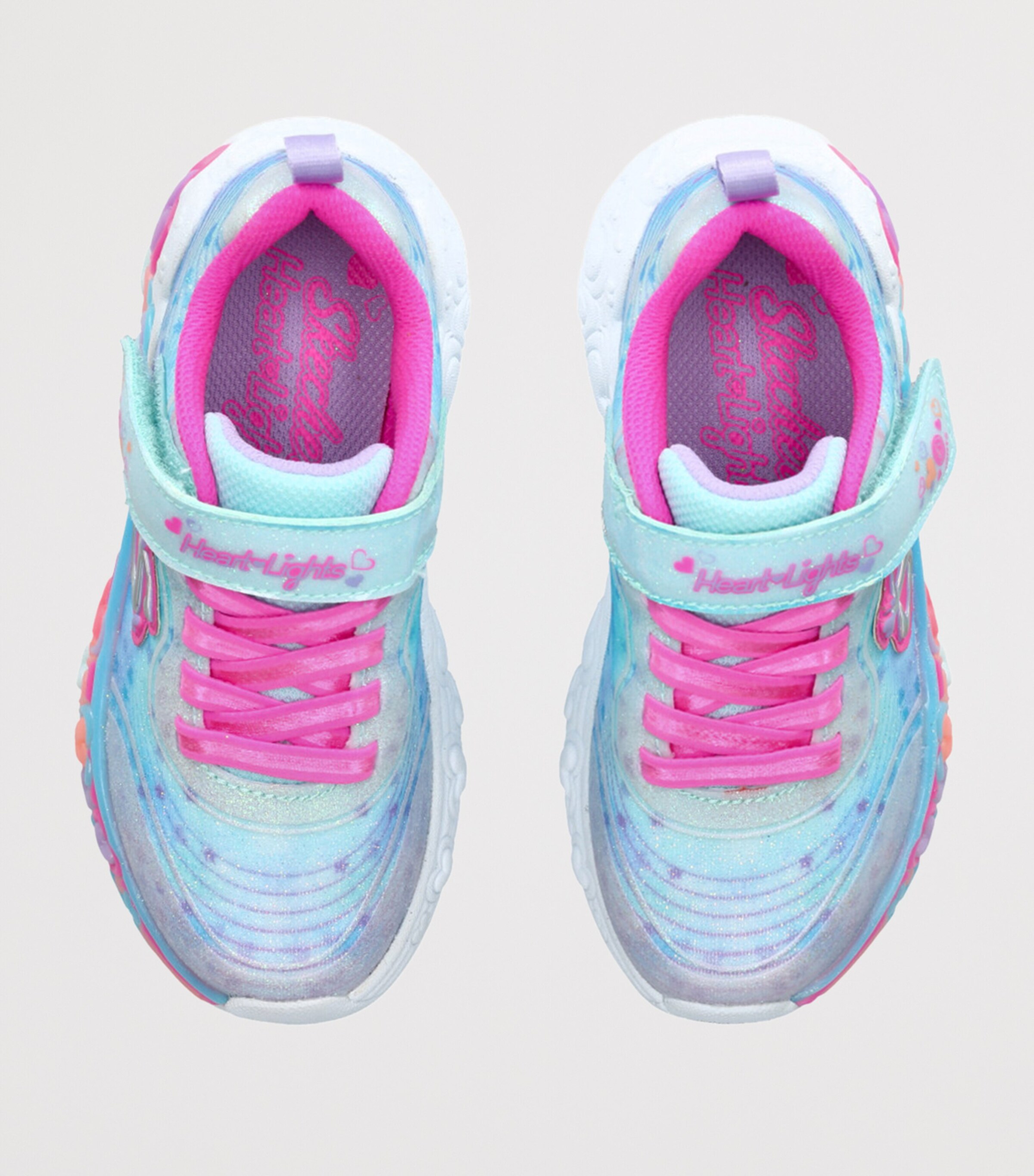 Skechers Eternal Heart Lights Sneakers Pale Blue Image 4