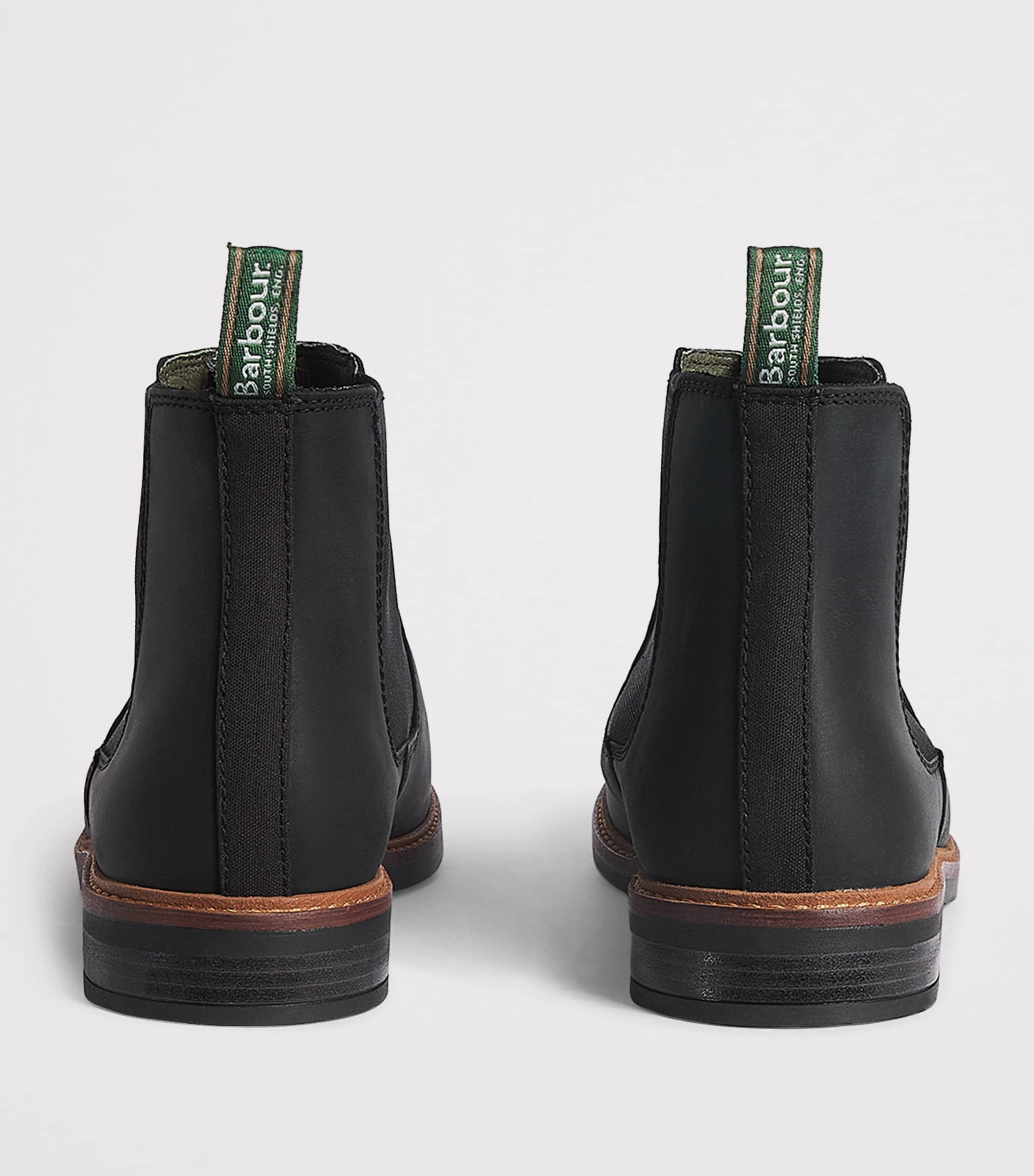Leather Farsley Chelsea Boots BLACK Image 4