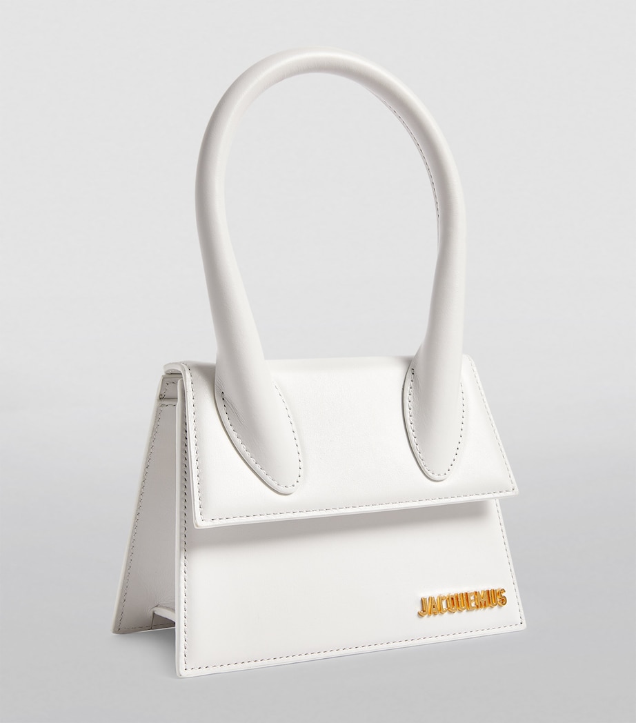 Jacquemus Medium Chiquito Top-Handle Bag White Image 3