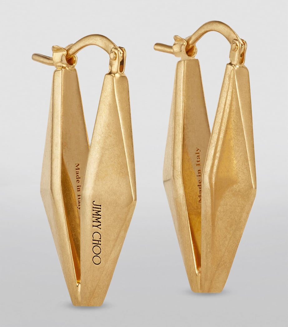 Diamond Chain Earrings GOLD Image 2