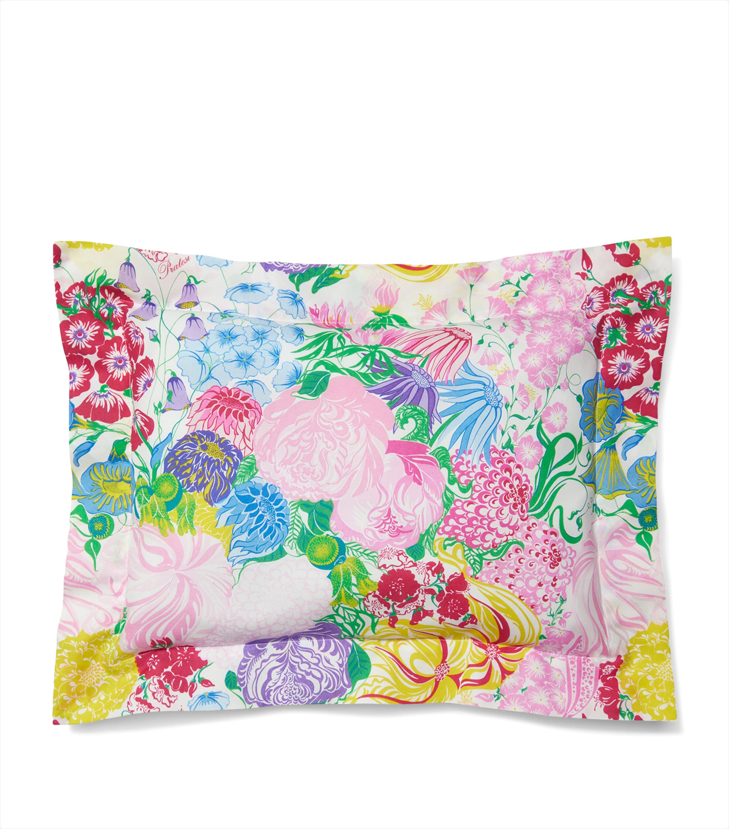 Pratesi Cotton Millefiori Boudoir Pillowcase In Pink