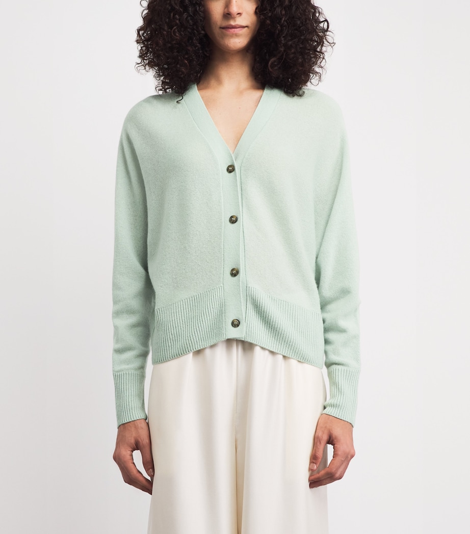 Le Kasha Womens Cashmere Lyss Scarf Cardigan Lagoon Image 4