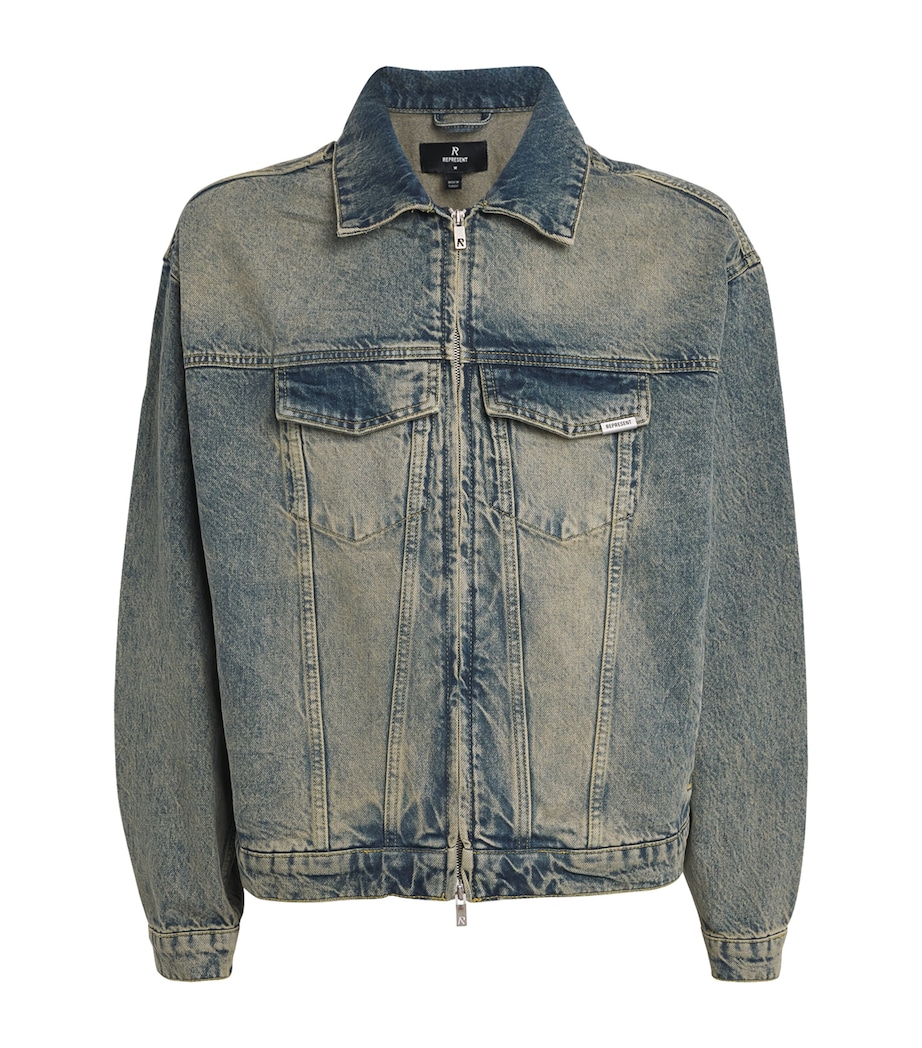 R4 Denim Jacket BLUE CREAM Image 1