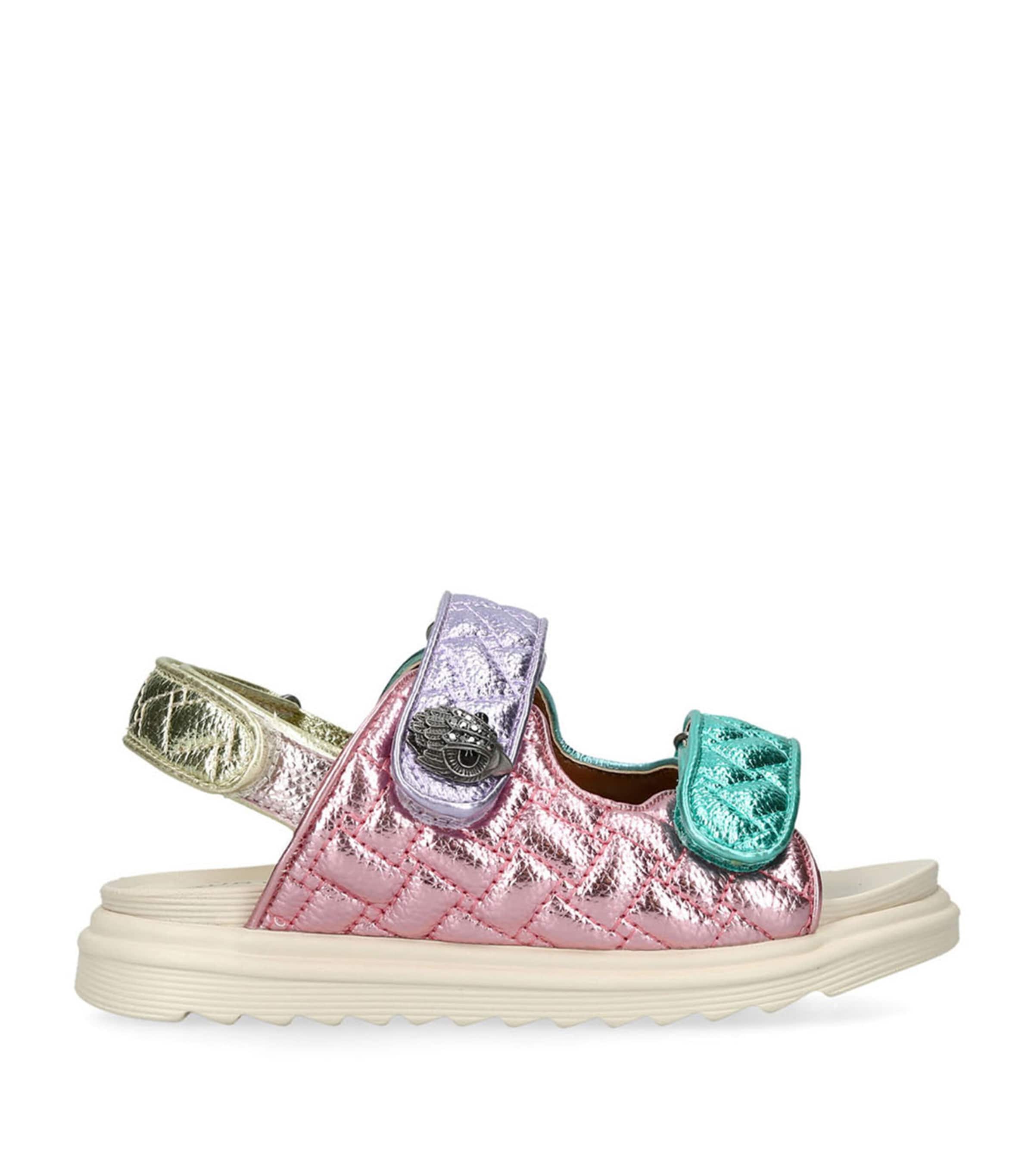 Kurt Geiger London Mini Orson Sandals Pink Comb Image 3
