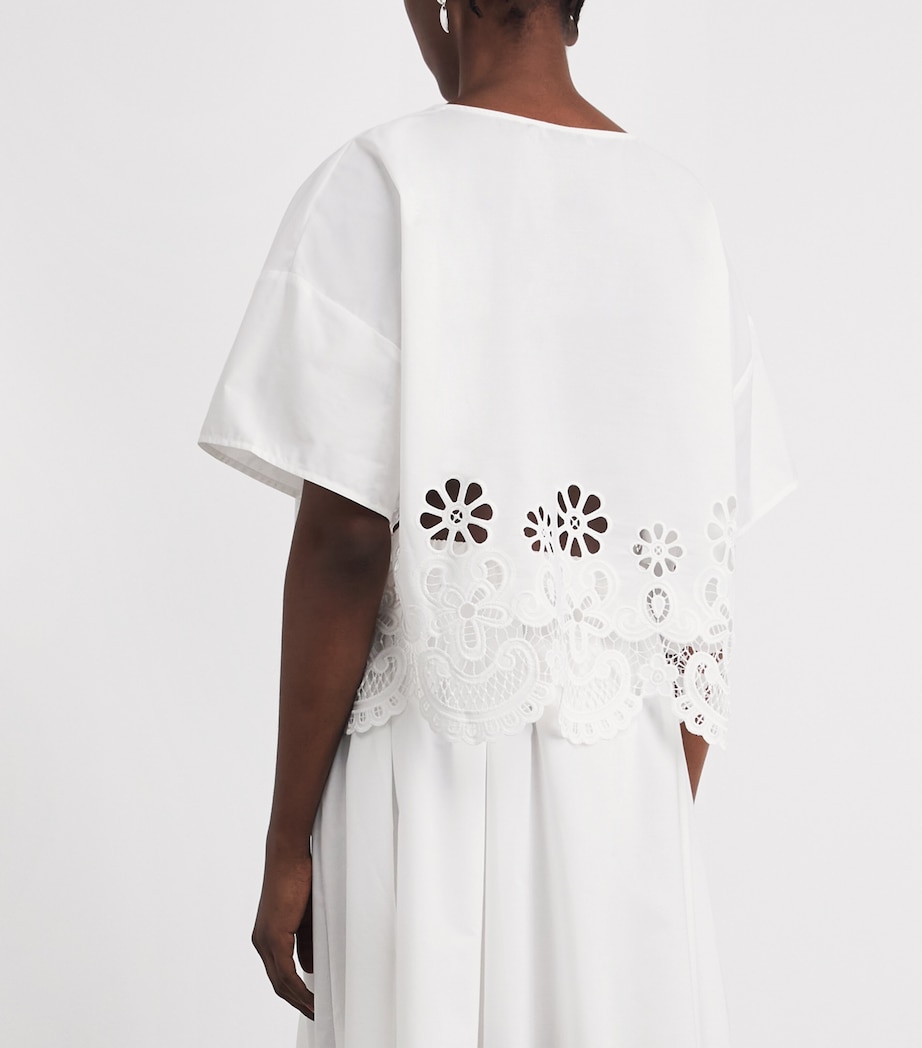 Stylein Womens Eyelet Jassira Blouse White Image 5