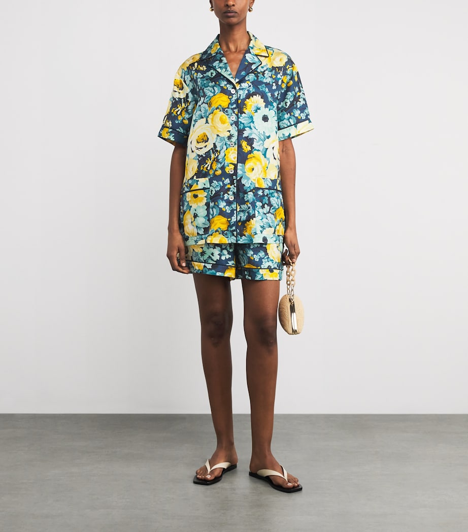 Silk Floral Ingo Pyjama Set NOCTURNE Image 4