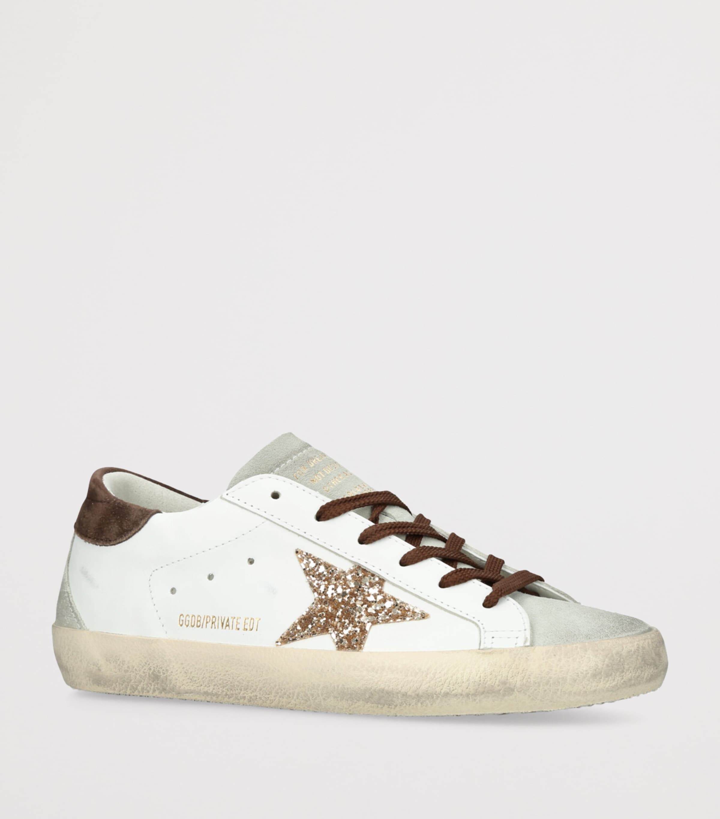 Leather Glittered Super-Star Sneakers WHITE/COMB Image 3