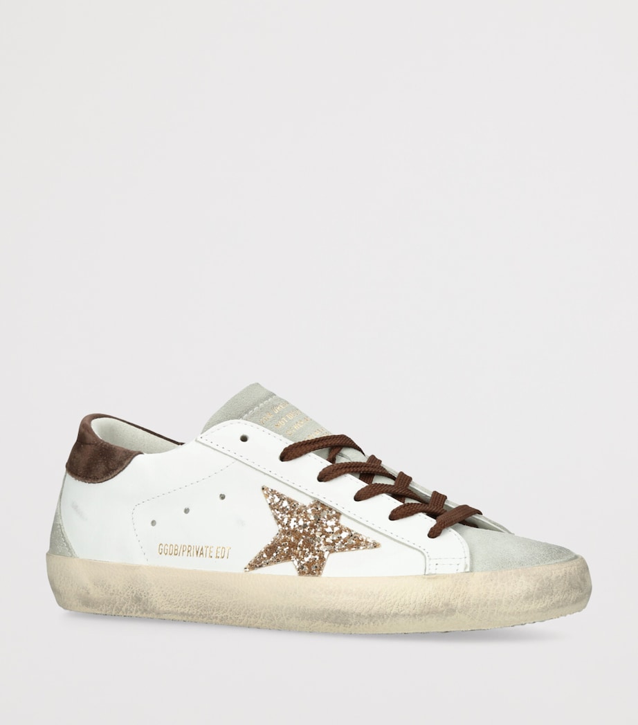 Leather Glittered Super-Star Sneakers WHITE/COMB Image 3