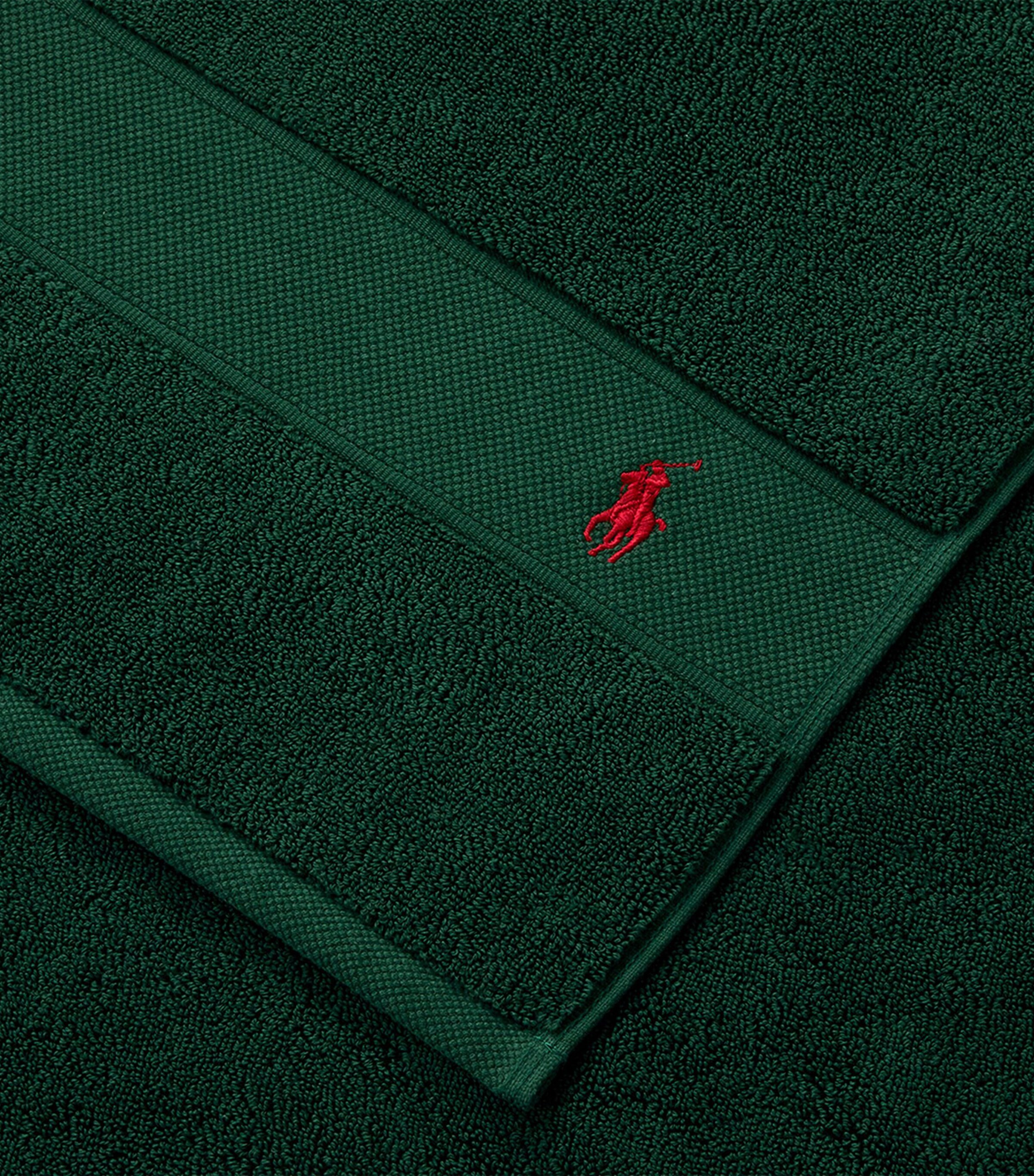 Polo Player Guest Towel (40cm x 75cm) COLLEGE GREEN Image 5