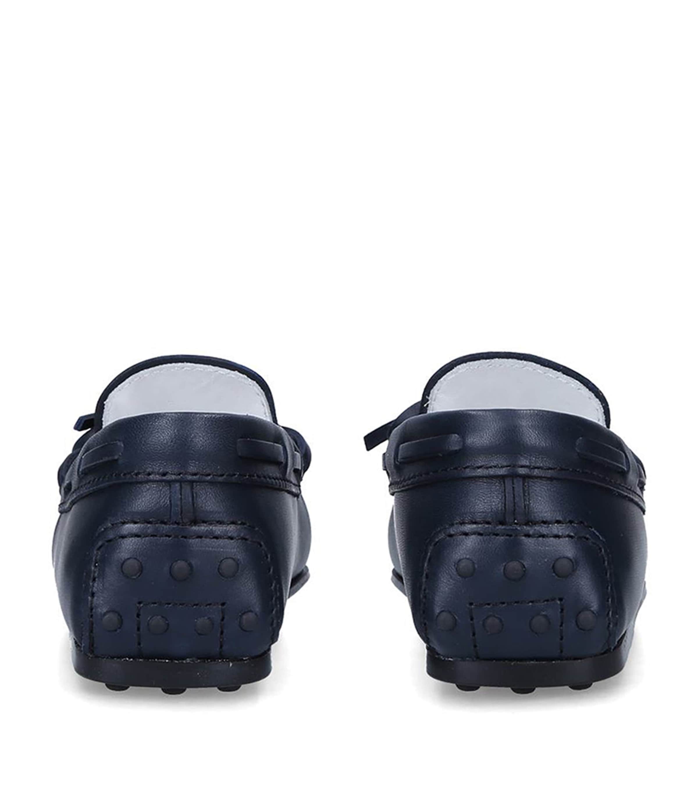 Tod's Leather Nuove City Gommini Driving Shoes Navy Image 2