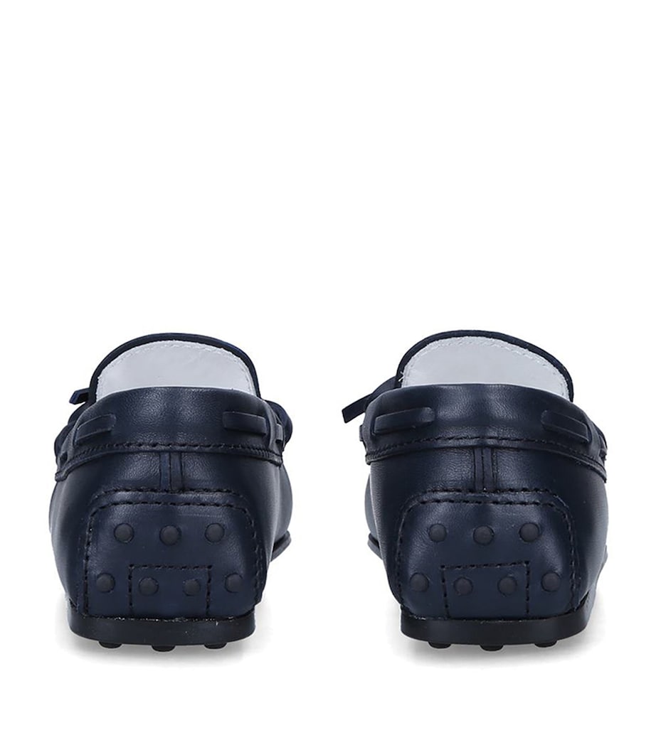 Leather Nuove City Gommini Driving Shoes NAVY Image 2