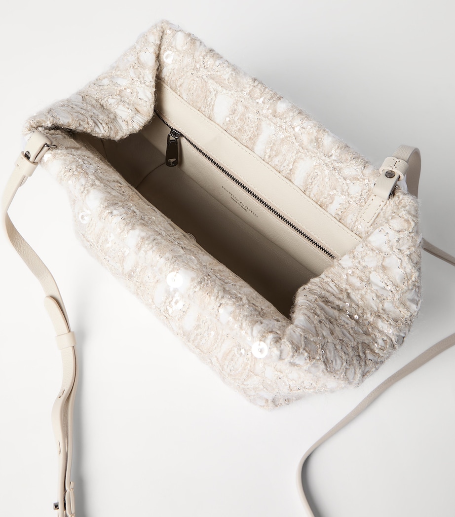 Silk Dazzling Croc Shoulder Bag C600 Image 5