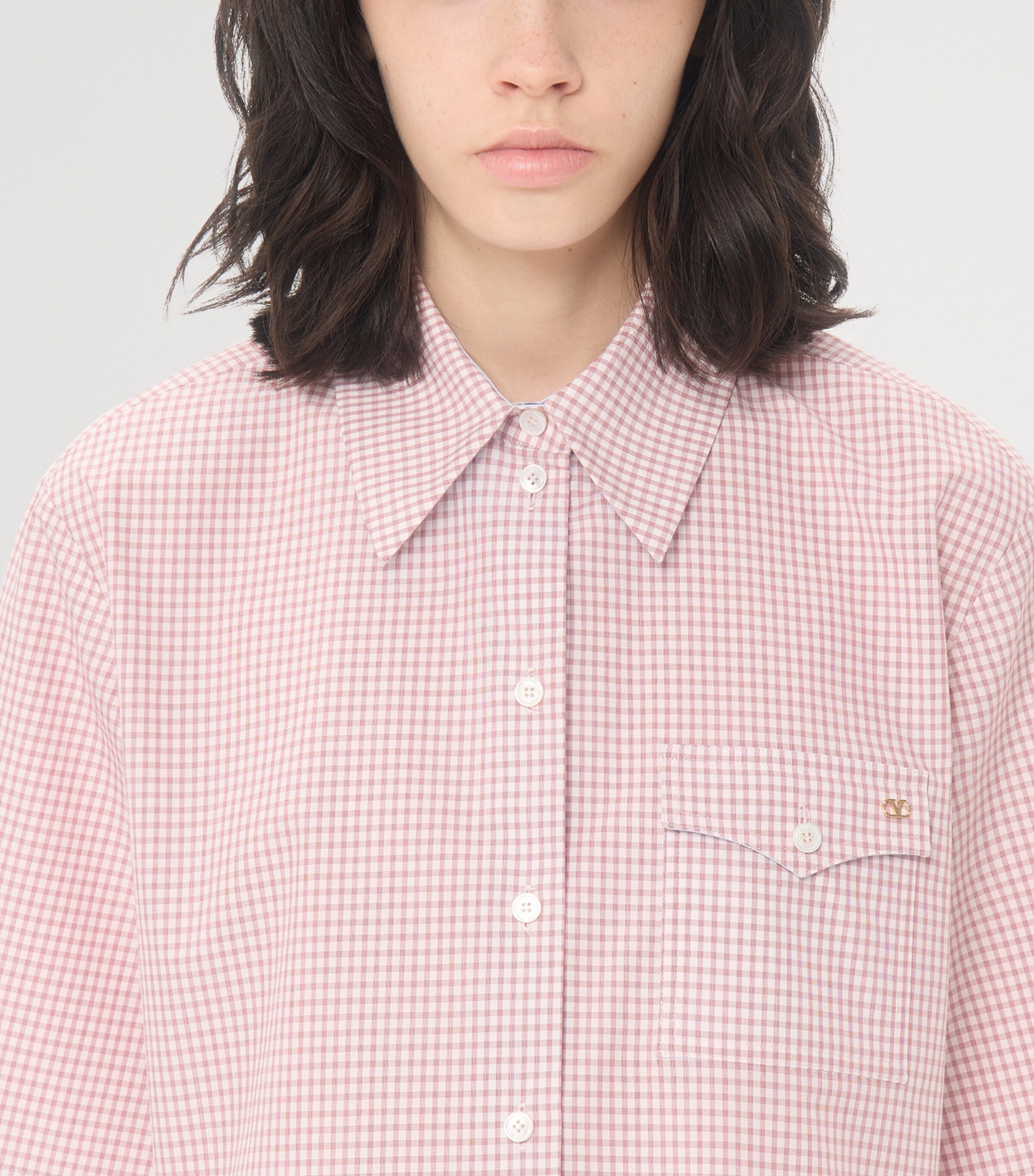 Valentino Womens Cotton Cropped Shirt Image 6