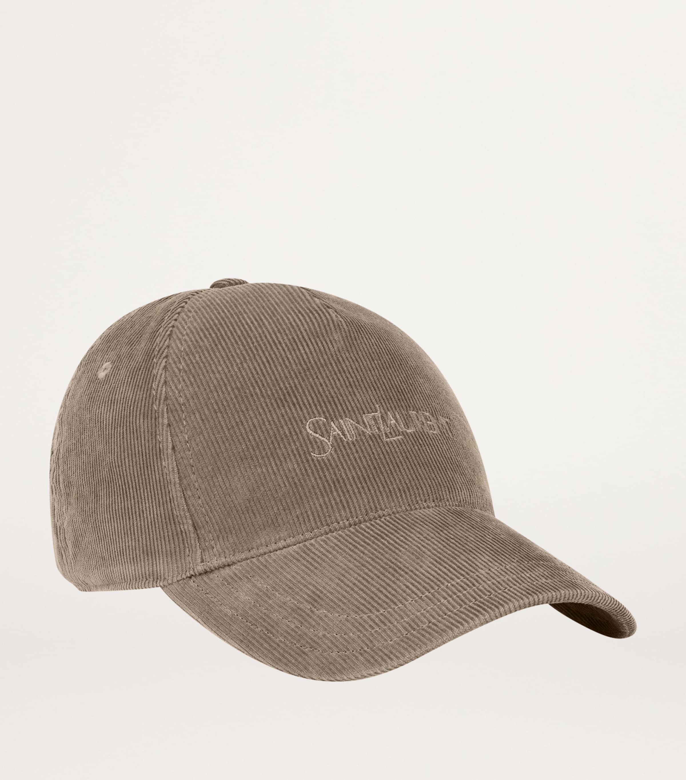Saint Laurent Corduroy Logo Baseball Cap Image 3