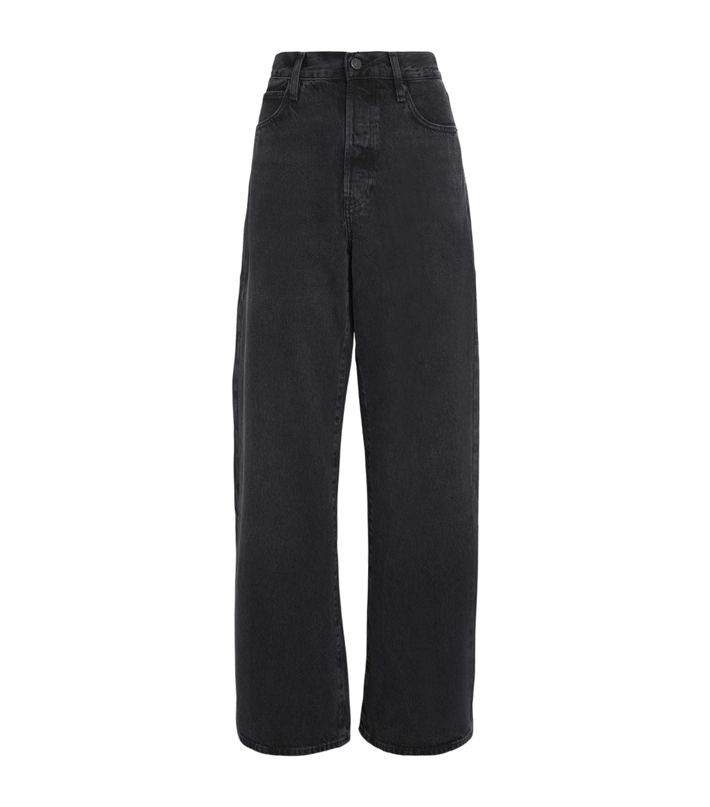 Frame The Loose Wide-leg Jeans In Black
