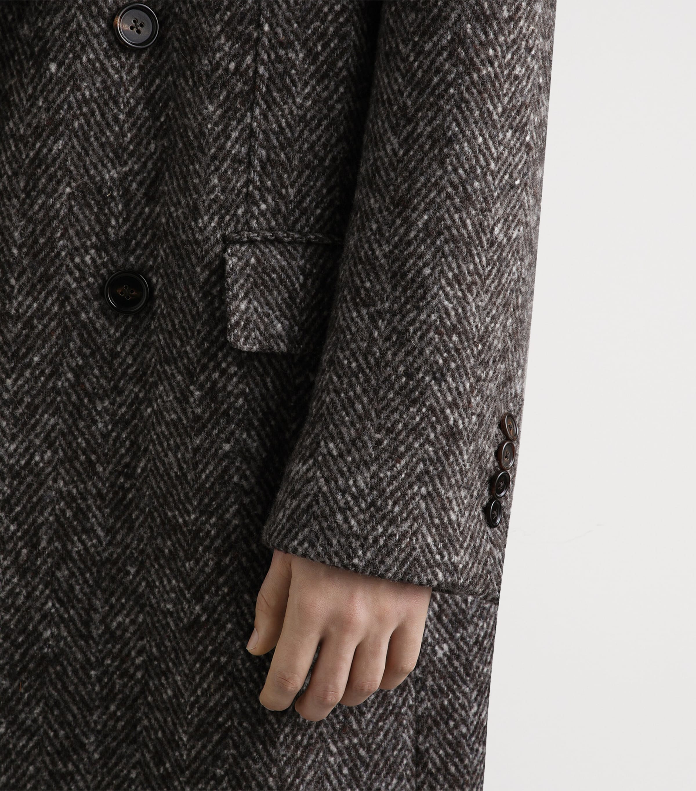 Wool Herringbone Coat S8030-FANTASY Image 3