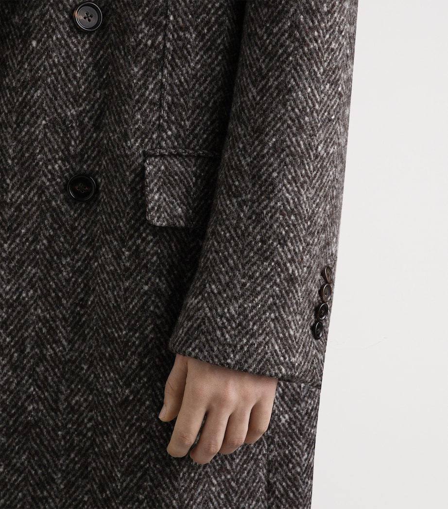 Wool Herringbone Coat S8030-FANTASY Image 3