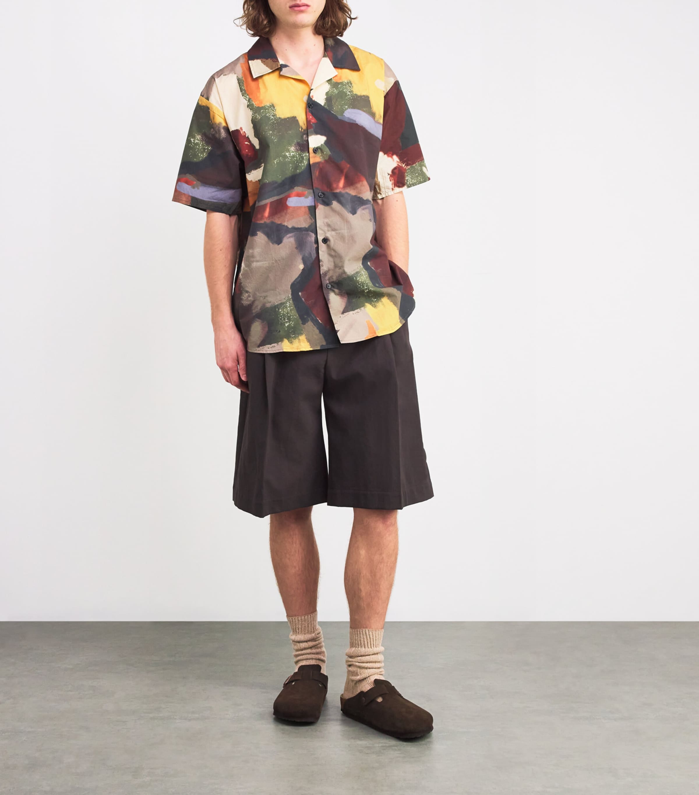 Suede Boston Clogs DARK BROWN Image 5