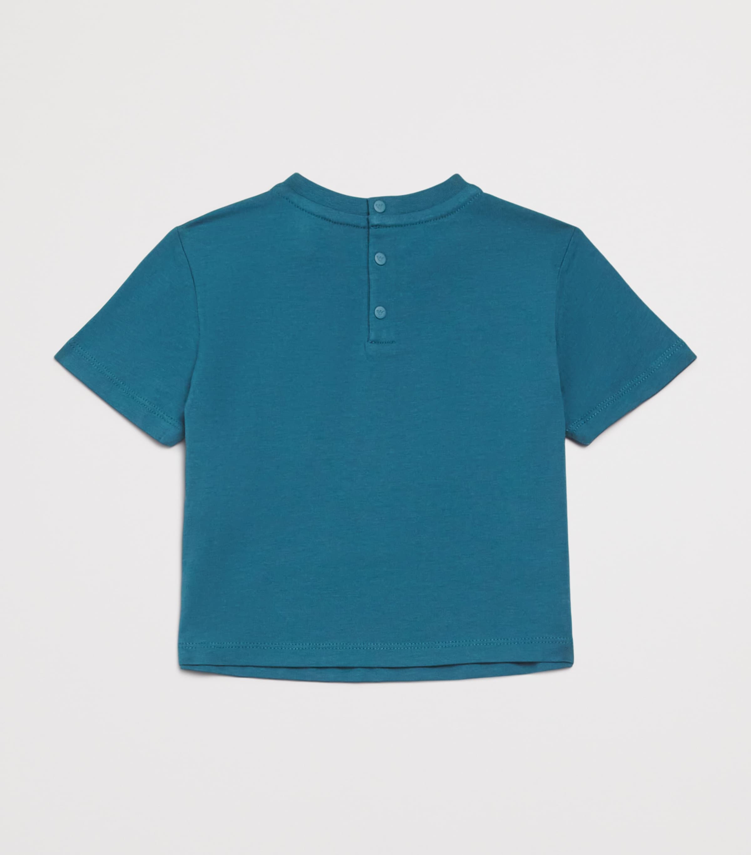 Cotton Beach Print T-Shirt (6-36 Months) MALLARD BLUE Image 2