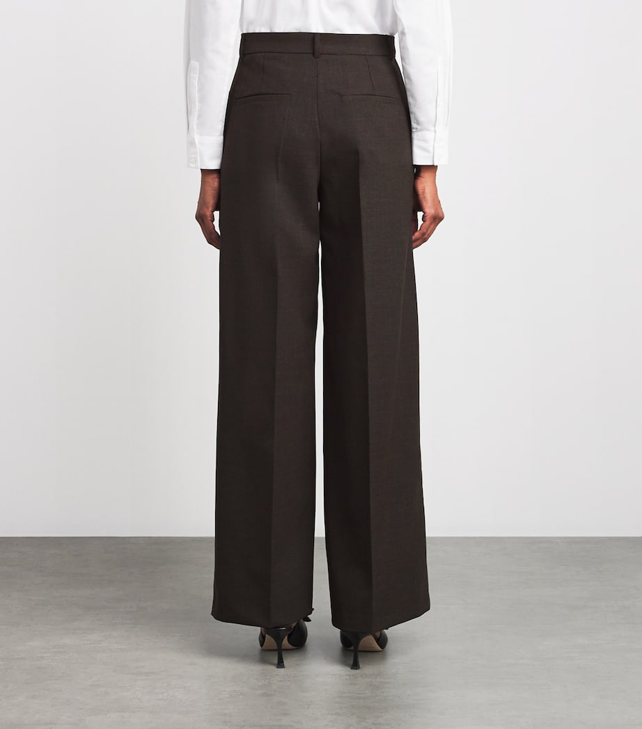 Tailored Straight Leg Trousers BLACKBOARD Image 4