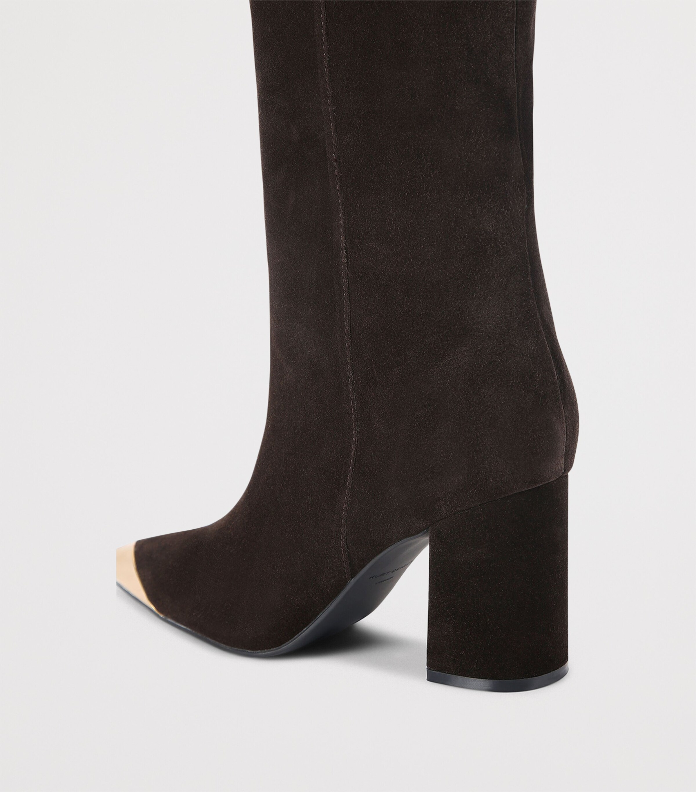 Suede Regent Knee-High Boots DK.BRN COM Image 3